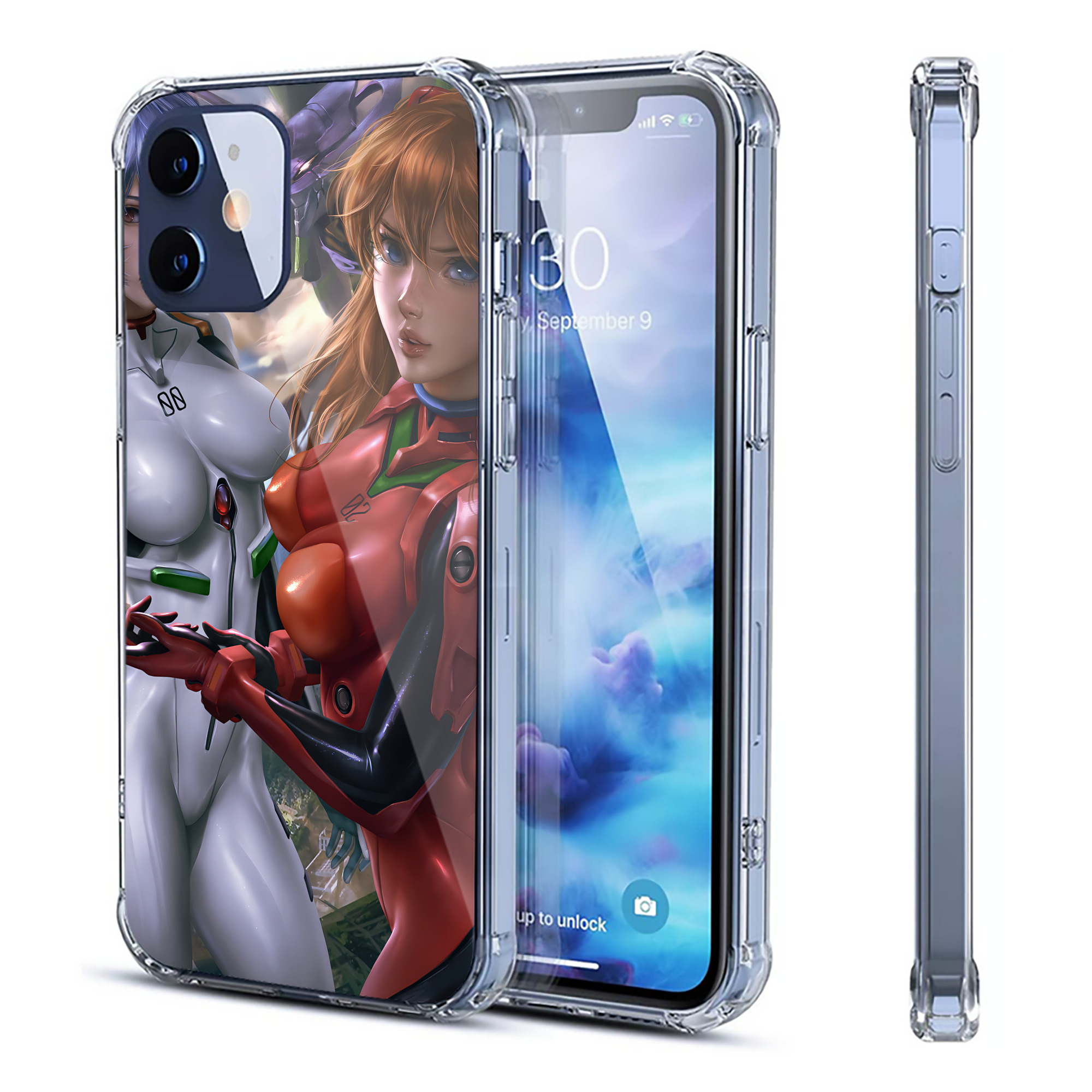 （画像用） EVA 新世紀エヴァンゲリオン 【iPhone 12シリーズ対応】透明スマホケース（クリアソフトケース）